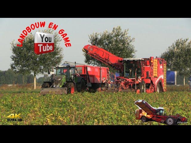 aardappels rooien Grimme Varitron 470 fendt 1050 vario Hommes fendt 942 vgm hooglosser  4K