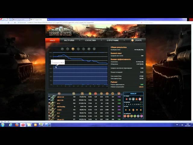 wot logger детальная статистика