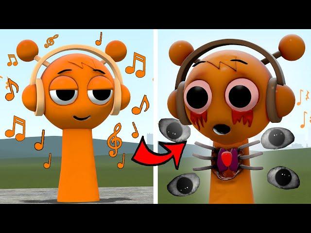 WHAT IF I MAKE A SONG WITH HORROR ORANGE SPRUNKI in Garry's Mod!