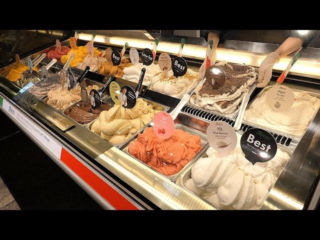 gelato ice cream making - Perche' No / 이탈리아에서 유명한 페르케노 젤라또 아이스크림 / korean street food