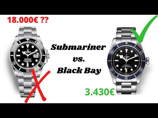 ROLEX Submariner vs TUDOR Black Bay // WER gewinnt // Vergleich ROLEX und TUDOR // 4K