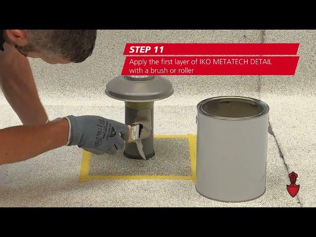 IKO flexia: Waterproofing a plastic pipe