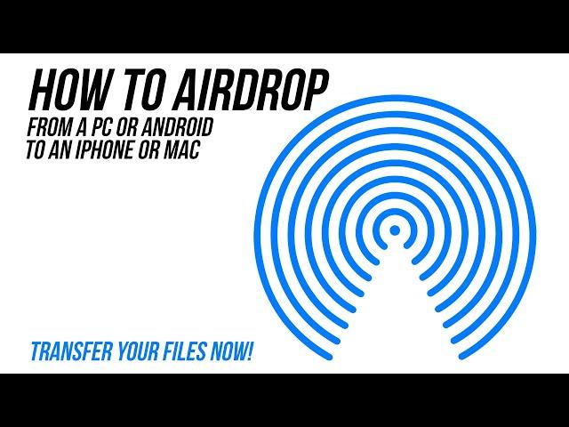 AIRDROP For PC & Android - HOW TO Transfer photos from iPhone, iPad, Mac to other devices