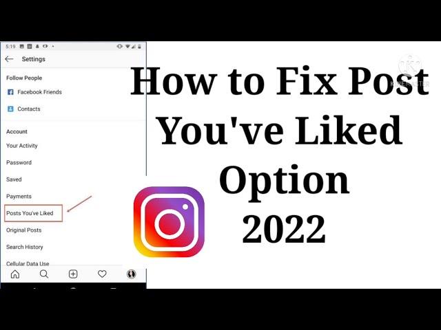 Fix Post You've Liked Option Not Showing On Instagram 2022