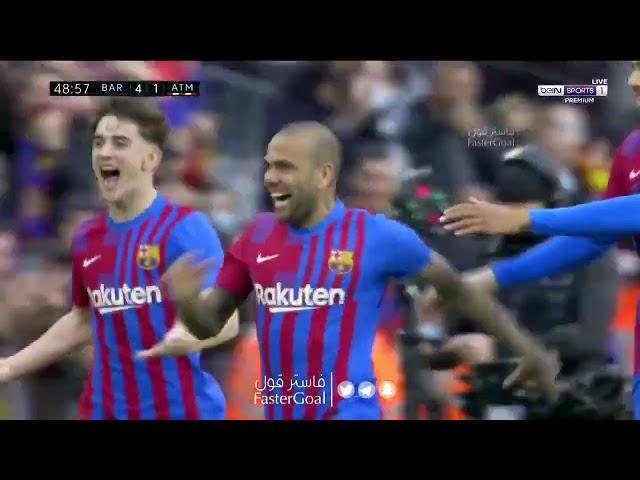 Dani Alves Goal Vs Atletico Madrid 4 1 | Barcelona Vs Atletico De Madrid 2022