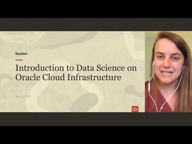 Elena Sunshine, Oracle, Presents Introduction to OCI Data Science