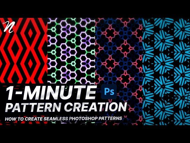 Photoshop Tutorial: 1-Minute Seamless Patterns by Qehzy