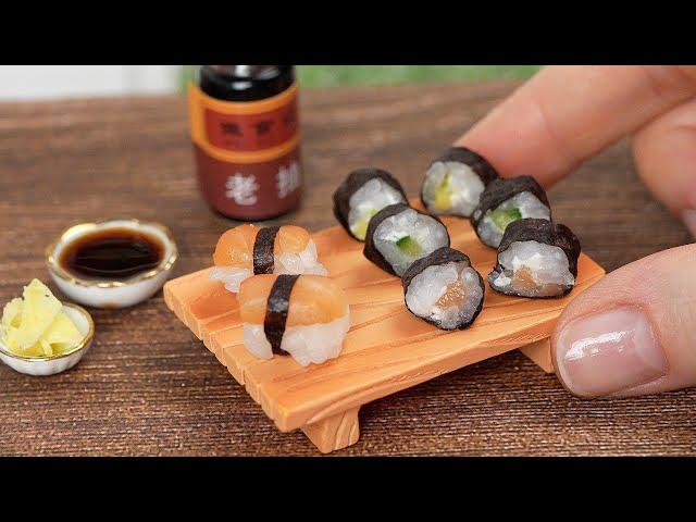 Made the Smallest Rolls and Sushi in the World!  Mini Sushi  Mini Kitchen