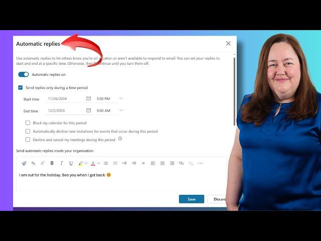 Outlook Automatic OUT OF OFFICE Replies Made EASY in 2024!