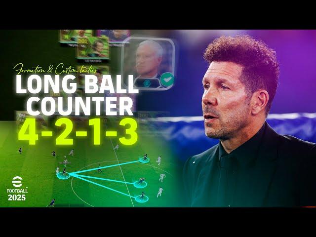 eFootball 2025 - Long Ball Counter - Formation & Custom Tactics | PC Gameplay