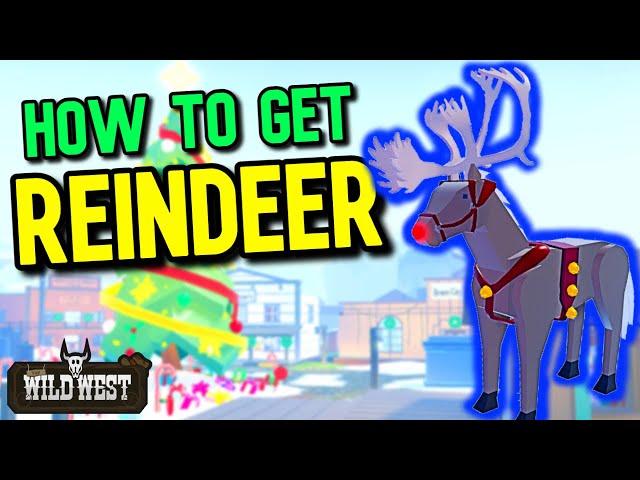 How To Get Reindeer Horse - The Wild West Christmas Update / Event (Roblox)