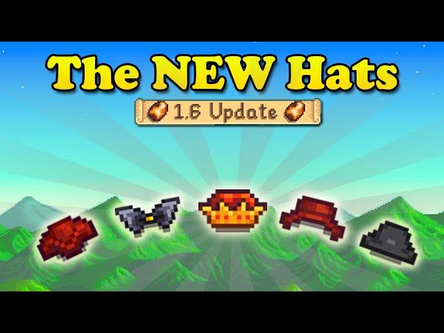 All The NEW Hats in Stardew Valley 1.6