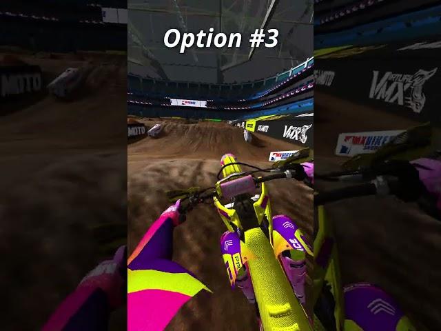 THIS SECTION HAS 4 DIFFERENT LINE CHOICES IN MX BIKES!