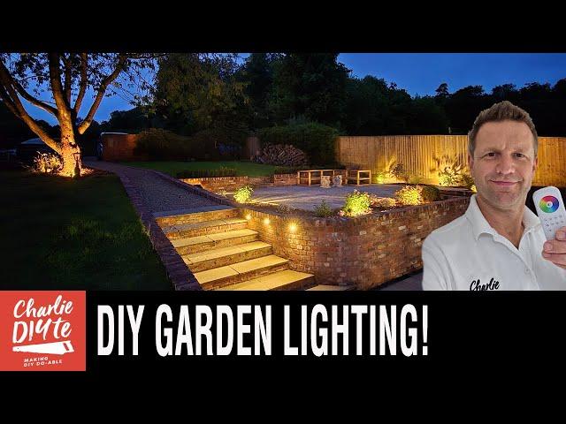 How to DIY Install Garden Lighting