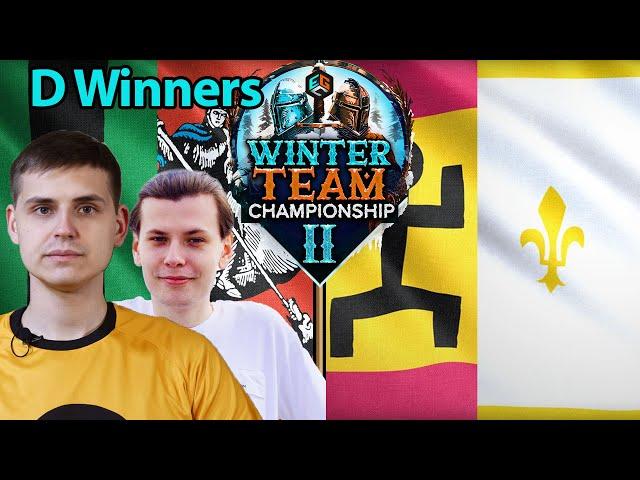 3 DEDA  vs Oiling Boil - Gruppe D - Winter Team Championship 2  - Age of Empires 4