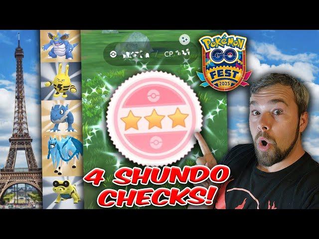 4 Shundo Checks! Tons Of Lucky trades! & More! Pokémon GO Fest Paris Finale!