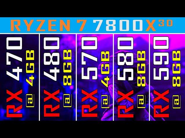 RX 470 vs RX 480 vs RX 570 vs RX 580 vs RX 590 || NEW DRIVER || PC GAMES TEST ||