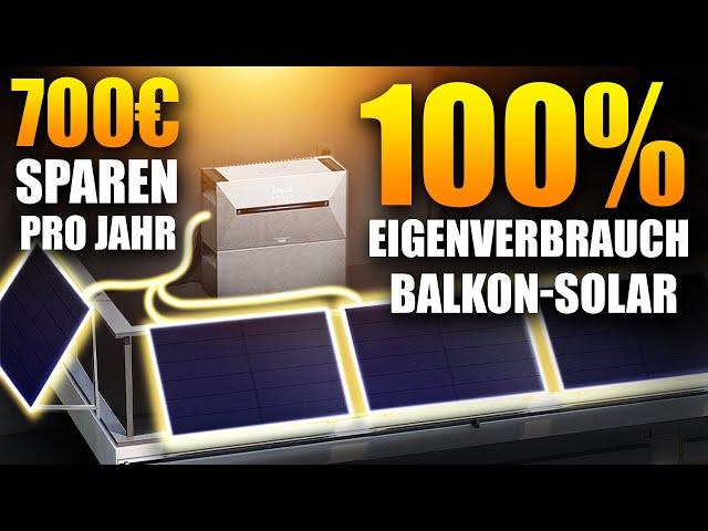 Rekord! Neues Hightech-Balkonsolar schafft Null-Einspeisung!