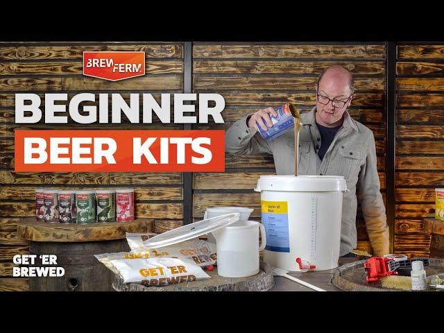 Beginner Friendly BrewFerm Beer kits for starting to home brew beer