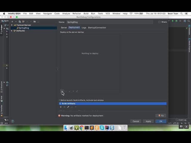 Configure Apache Tomcat on Jetbrains IntelliJ IDEA