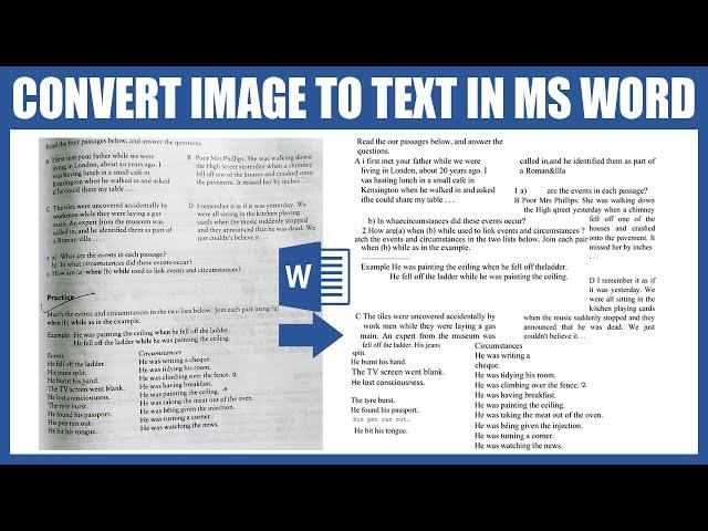 How to Convert Image to Text in Microsoft Word Tutorial