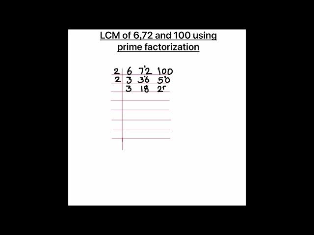 How to find the LCM of 6 72 and 120 / Finding LCM of three numbers / lcm of 6 72 and 120