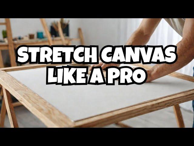 How to Stretch Canvas EASIER Than You Think!