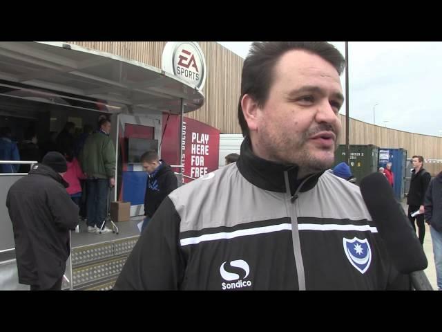 Fratton Park plays host to the EA Sports Dugout