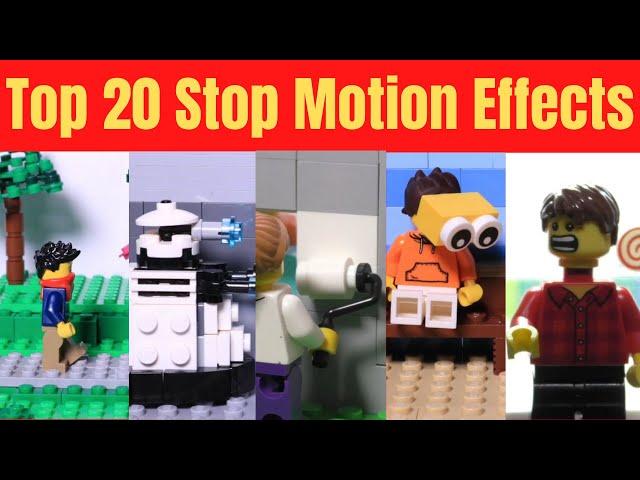 Top 20 Lego Stop Motion Special Effects | How to make Special Effects in Stop Motion