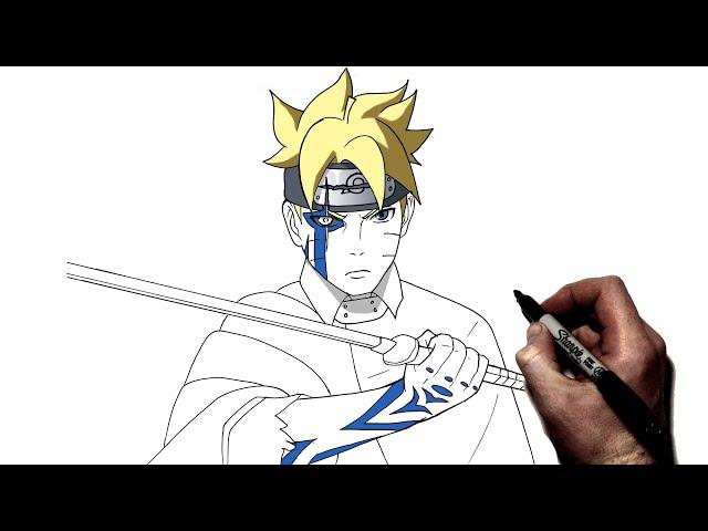 How To Draw Adult Boruto | Step By Step | Boruto