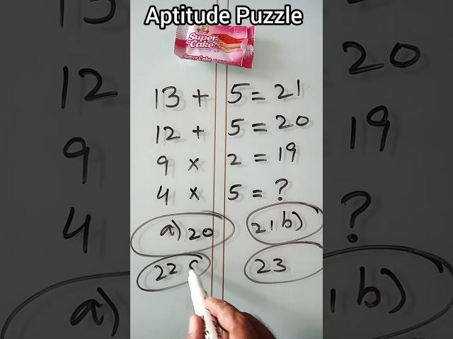 Aptitude Test | Math Trending | puzzle Game | Challenges | Genius #youtube #shorts #vital