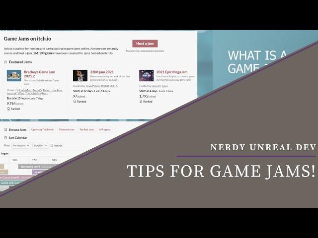 Tips for Game Jams