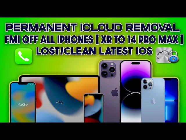 Permanently Remove iCloud Or Turn OFF FMI 14 PRO MAX-SE2020 / READ  TOKEN/Lost & Clean Devices