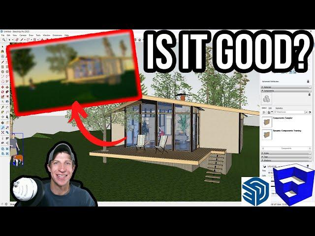 Trying Trimble's FREE SketchUp Rendering Extension - Trimble Connect Visualizer!