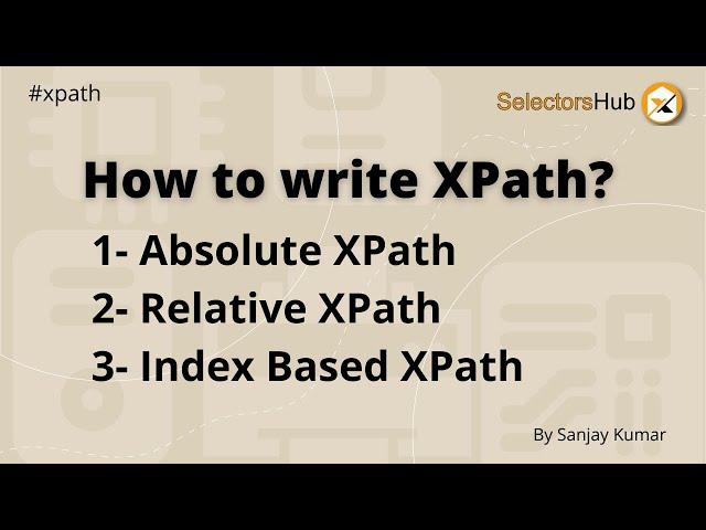 How to write xpath in Selenium | Learn to write xpath | How to write relative xPath | #xpath