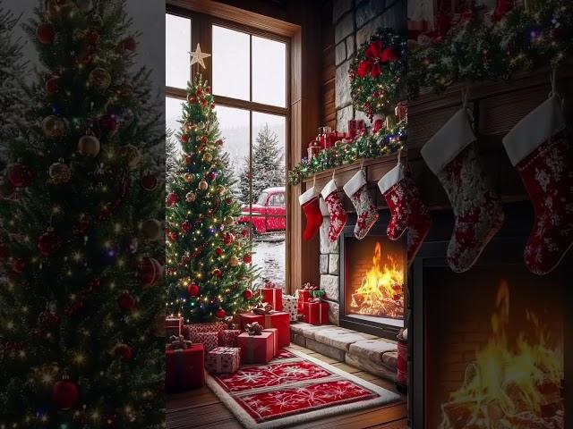 #christmas #cozychristmas #christmasholiday #snow #godsgospel #fireplace #santa #reindeer