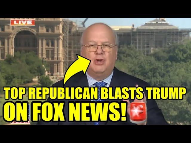 “DO BETTER!” Karl Rove RIPS Trump APART Piece By Piece On FOX