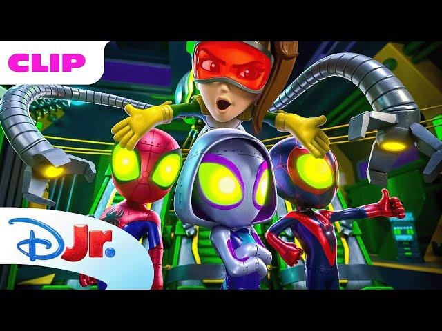 Marvel's Spidey and his Amazing Friends | Robo-Spideys  | @disneyjr