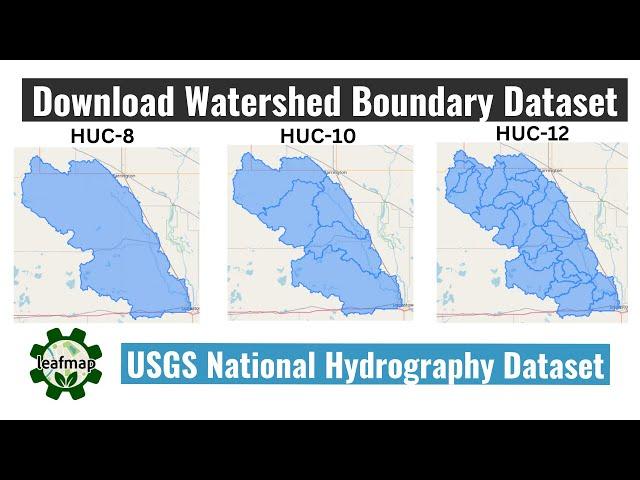 Download Watershed Boundary Dataset from the USGS National Hydrography Dataset