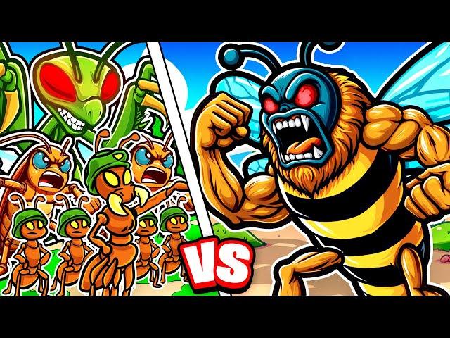 999,999 ANT ARMY vs MASSIVE BEE in Pocket Ants