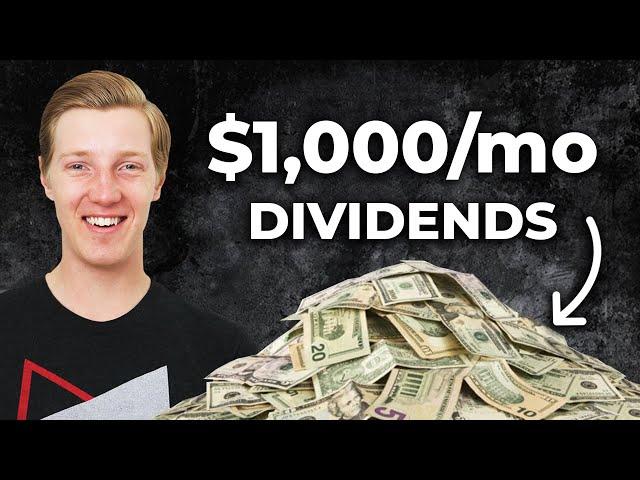 $1000 per month from DIVIDEND stocks? (Passive income from investing)