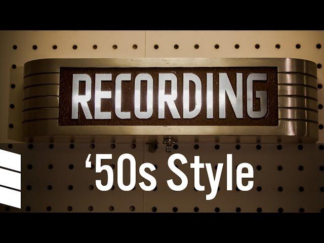 Recording In A 1950s Style Recording Studio