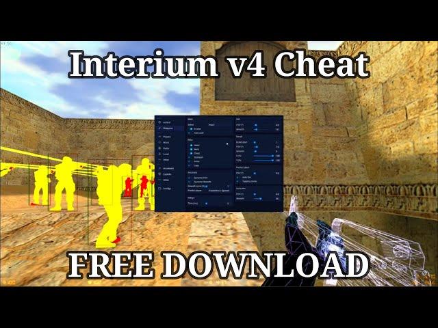 Counter-Strike 1.6 Cheat Menu | Aimbot, Visuals, Kreedz | FREE CHEAT INTERIUM V4 (FREE DOWNLOAD)