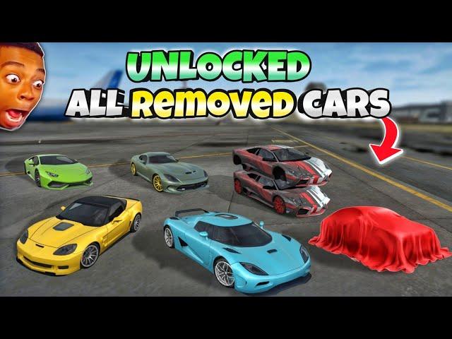 Unlocked all removed cars in Extreme car driving simulator 