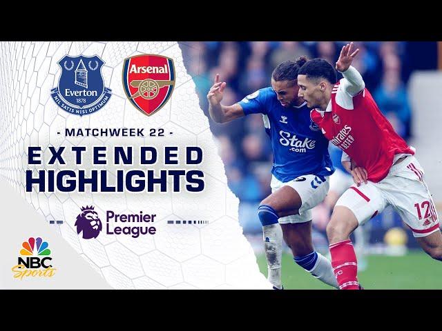 Everton v. Arsenal | PREMIER LEAGUE HIGHLIGHTS | 2/4/2023 | NBC Sports