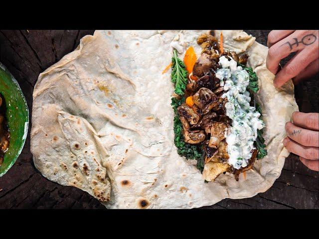 The BEST Halifax Donair| Vegan donair with MUSHROOMS filling and VEGETABLES!!|YUMMY