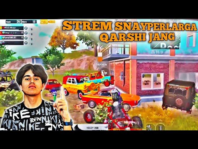 ASLAMBOI STREM SNAYPERLARGA QARSHI JANG PUBG MOBILE | Ko'ring va mazza qiling