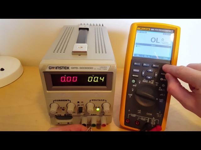 Fluke 289 True RMS Multimeter with GPS-3030DD Power Supply - 2160p 4K HD