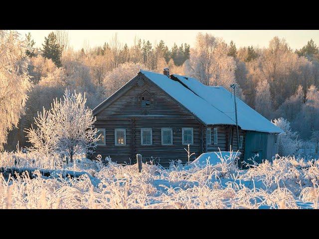 Russian North village life in winter. Making Russian North cheese. Full Film