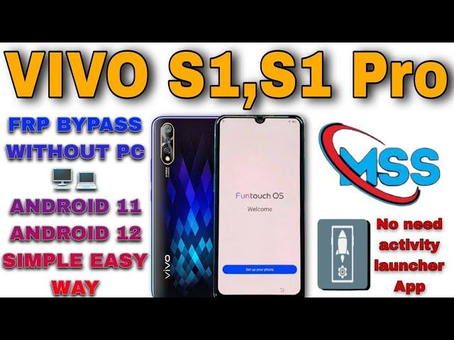 Vivo S1 Frp Bypass Android 12 | Vivo S1 Frp Bypass | Vivo S1 Frp Bypass Android 12 without Pc |